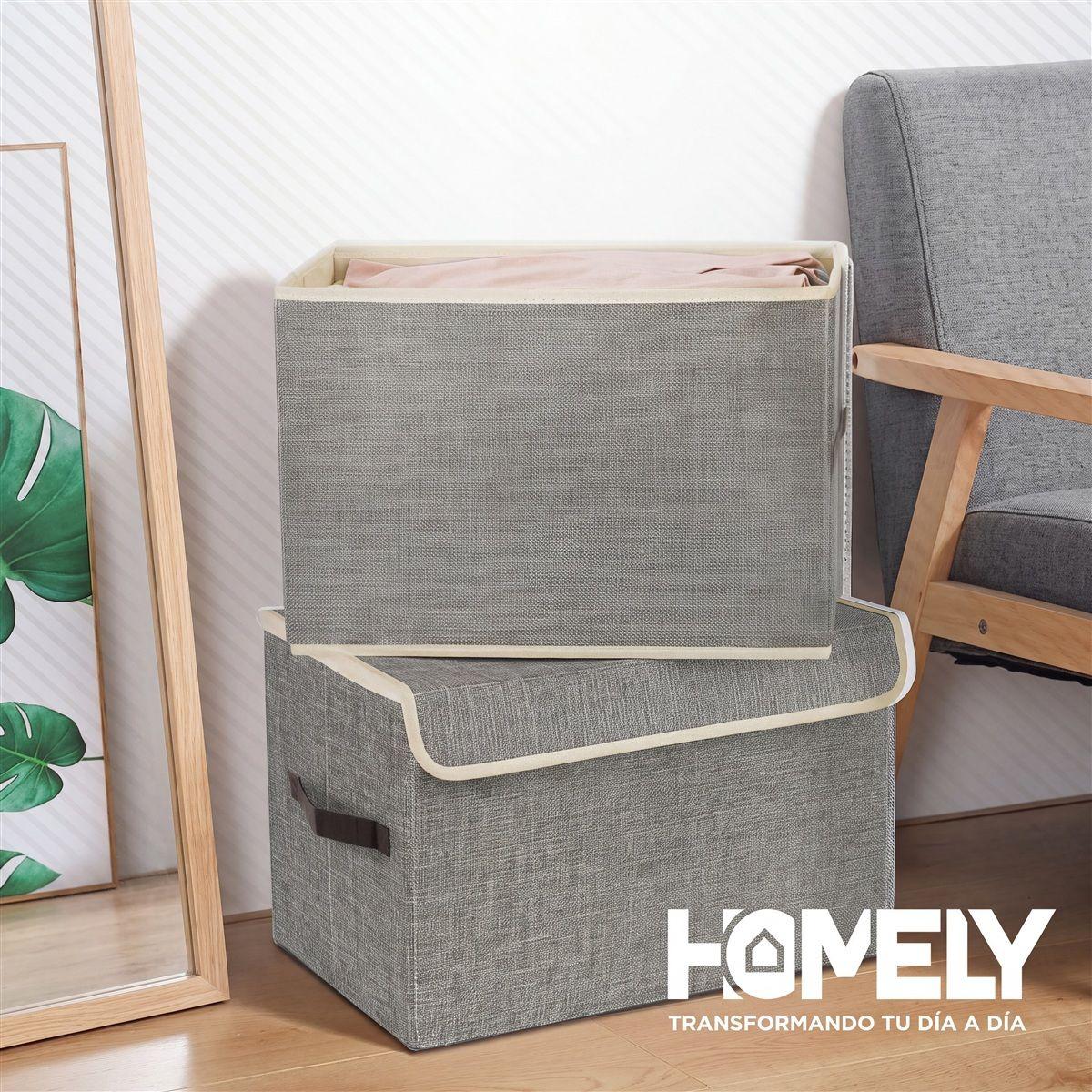Cajas Organizadoras Homely Tapa Tela Impermeable 22L Set X2-7