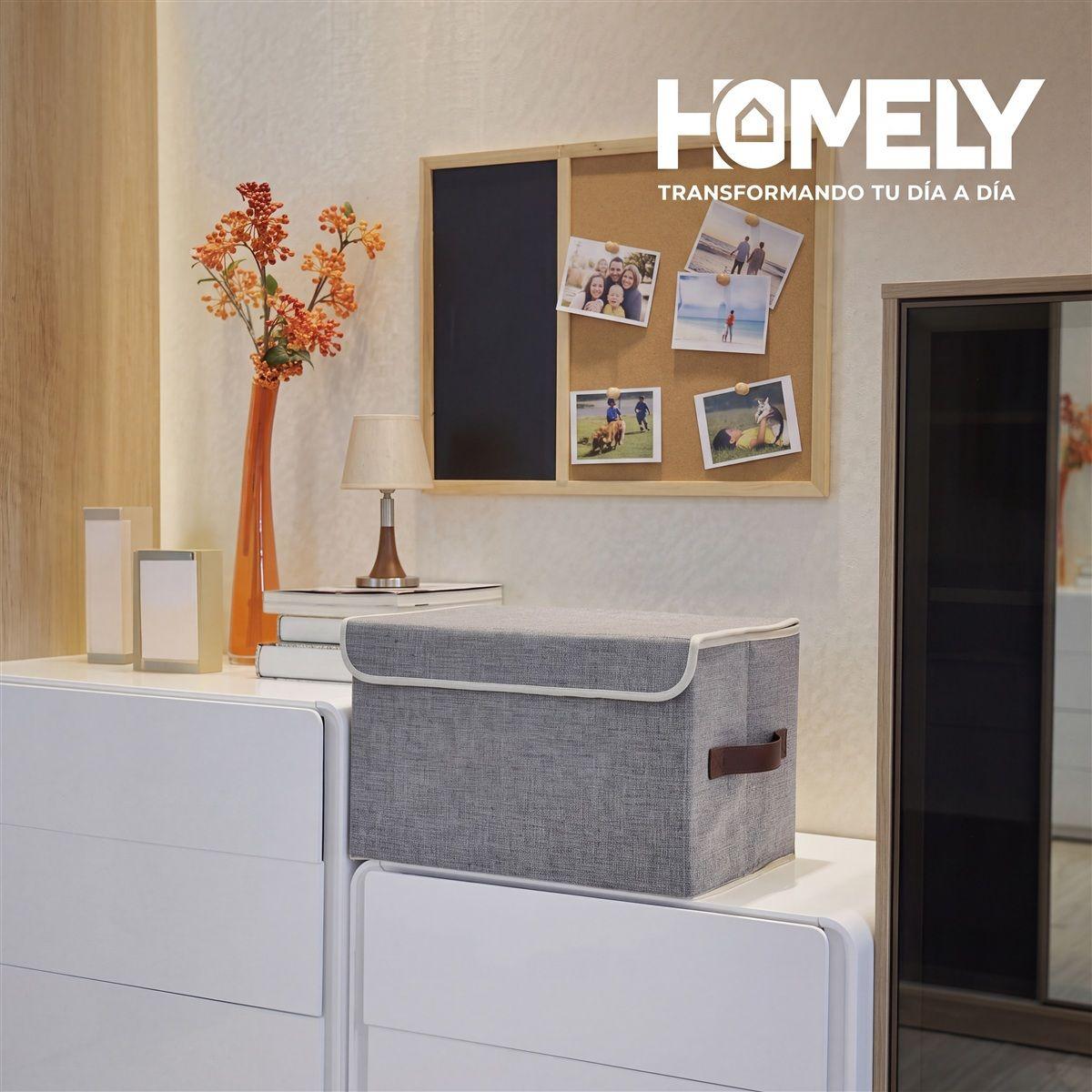 Cajas Organizadoras Homely Tapa Tela Impermeable 22L Set X2-8