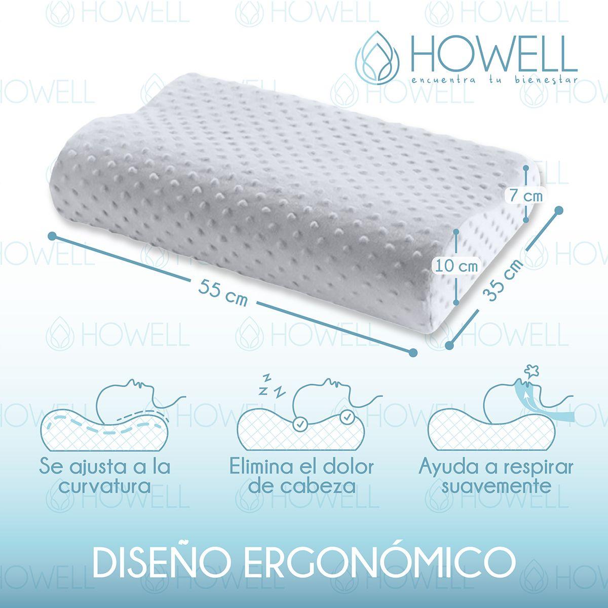 Pack X2 Almohada Memory Cervical Ortopédica Con Memoria-1