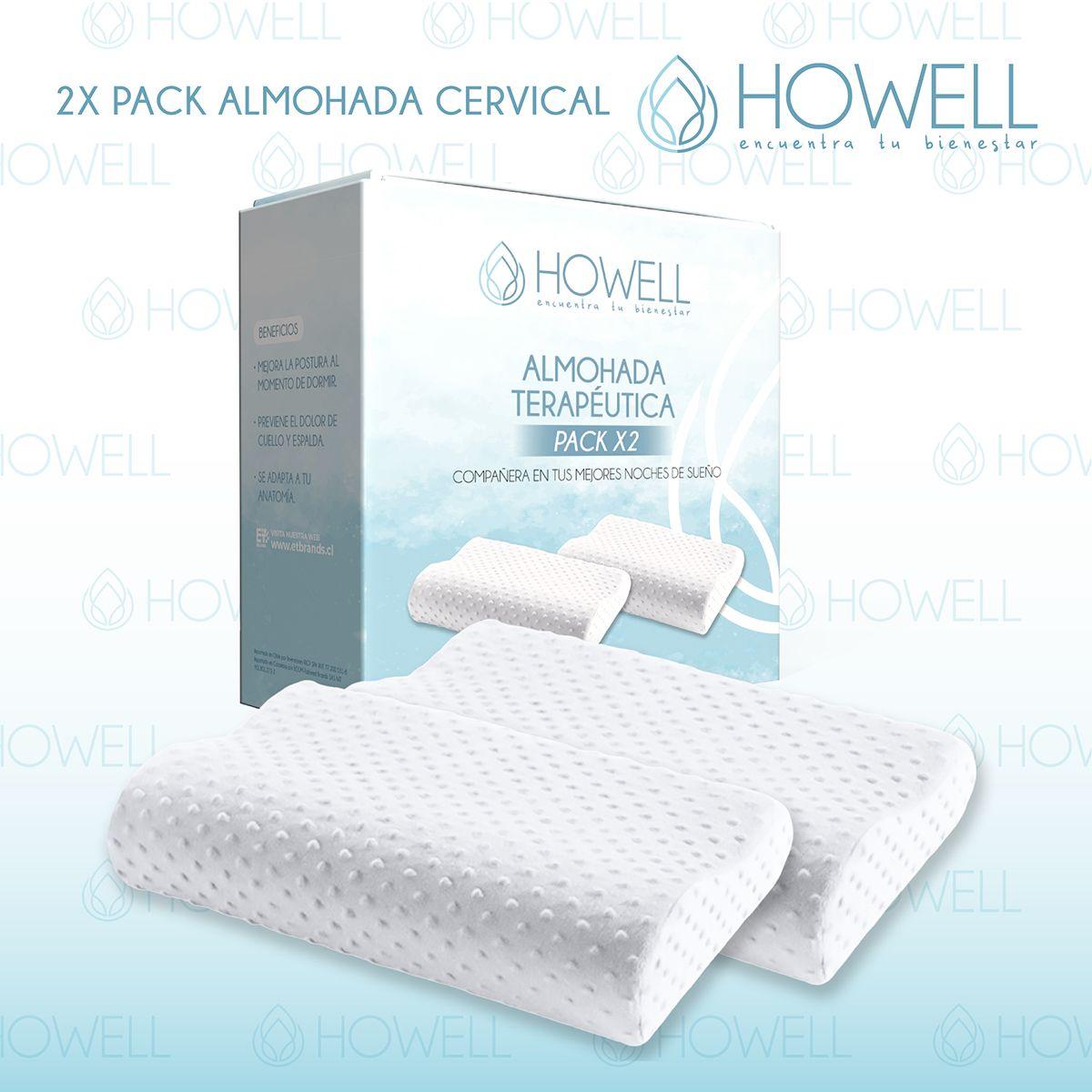 Pack X2 Almohada Memory Cervical Ortopédica Con Memoria-9