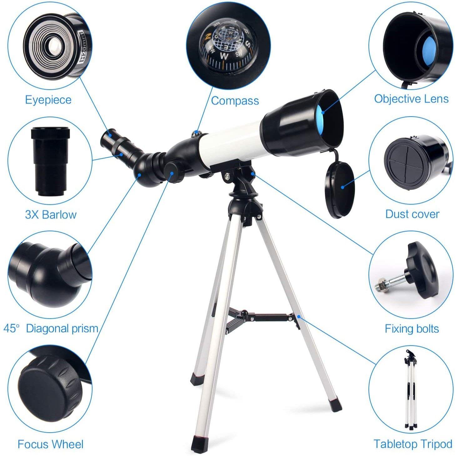 Telescopio Niño Astronómico Aficionado  Portatil H620 36050-3