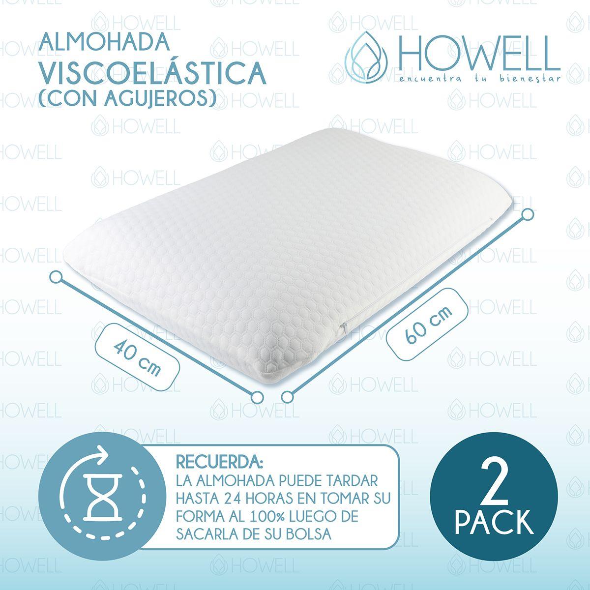 Almohada Cervical Aircell Visco Howell Ortopedica Bambu X2-1