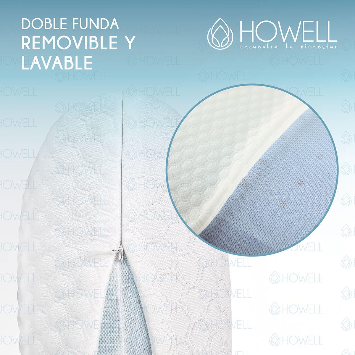 Almohada Cervical Aircell Visco Howell Ortopedica Bambu X2-5