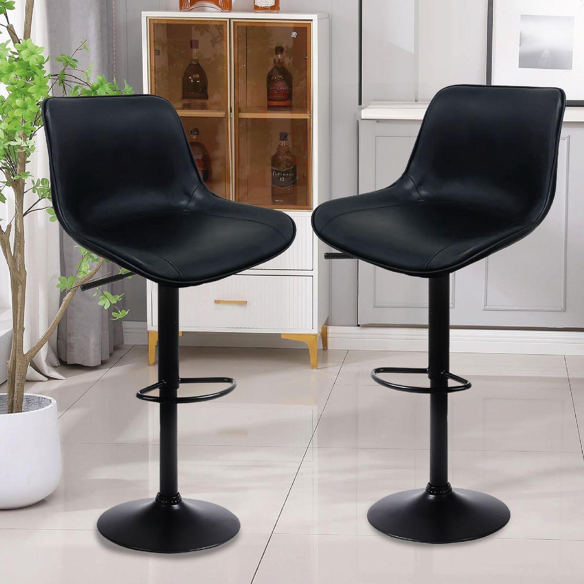 Taburete Silla De Bar Homely Altura Regulable Cocina 80cm-5