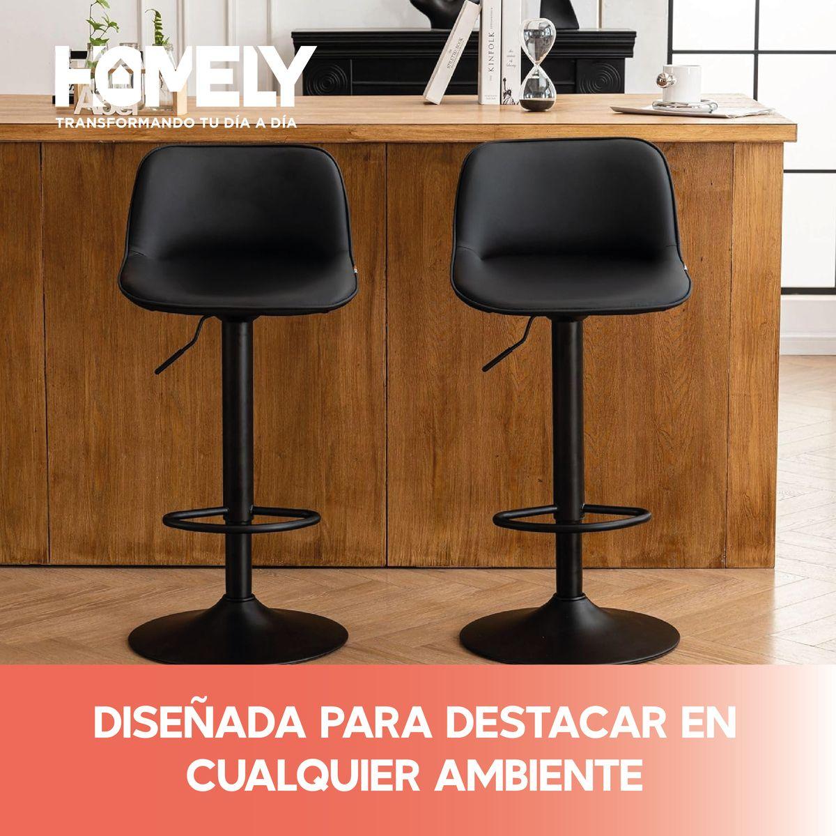 Taburete Silla De Bar Homely Altura Regulable Cocina 80cm-7