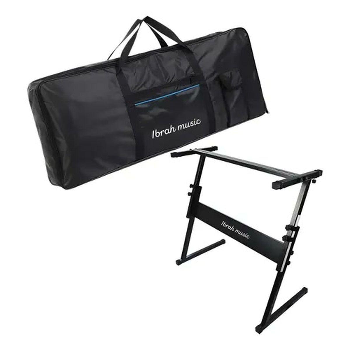 Funda + Atril Teclado 61 Teclas Ibrah Music Impermeable-0