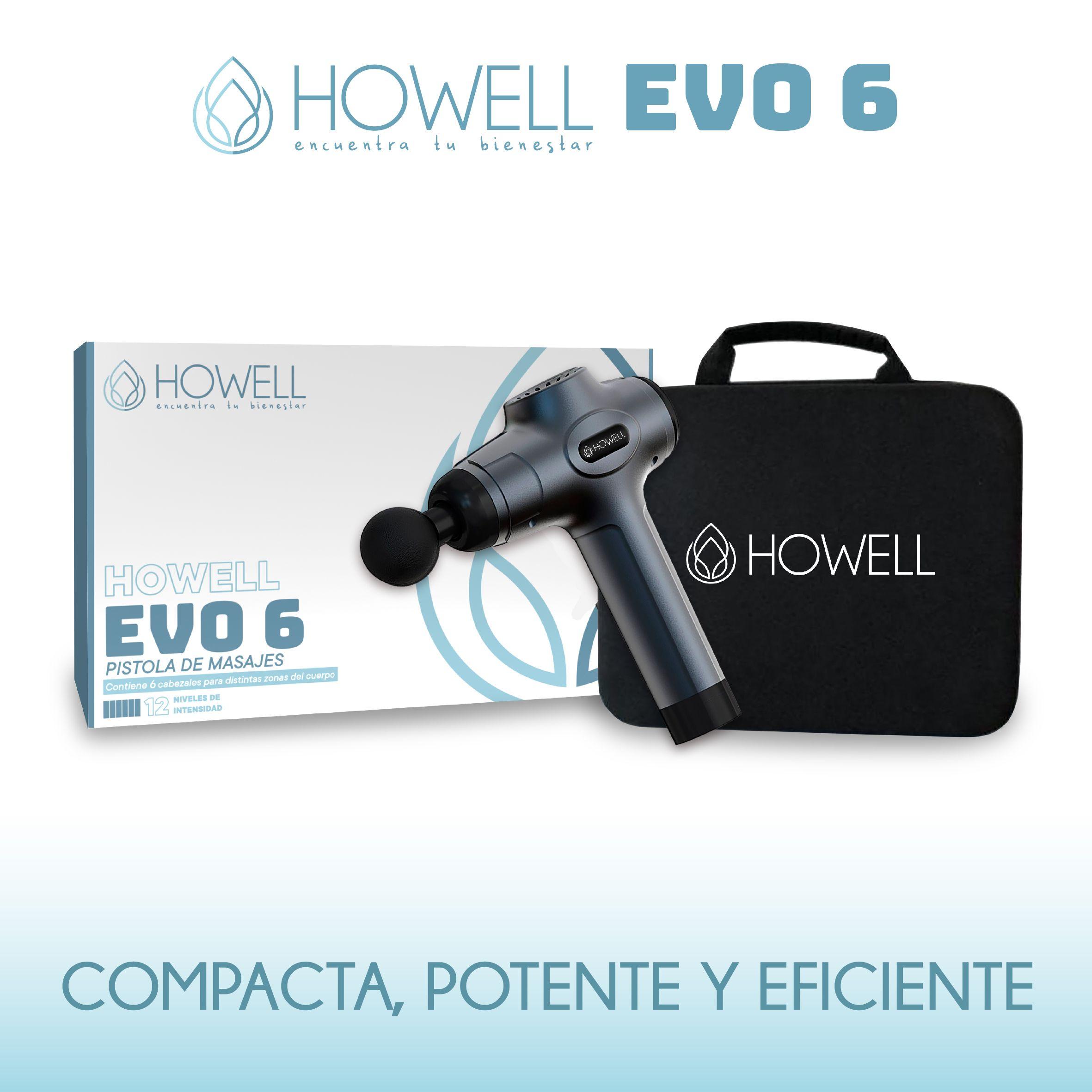 Pistola Masajes Howell EVO 6 Masajeador Muscular Portátil-5