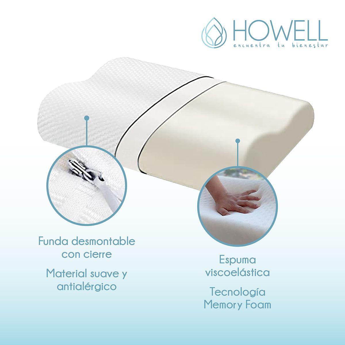 Almohada Cervical Viscoelástica Flex Memoria Dormir Descanso-3
