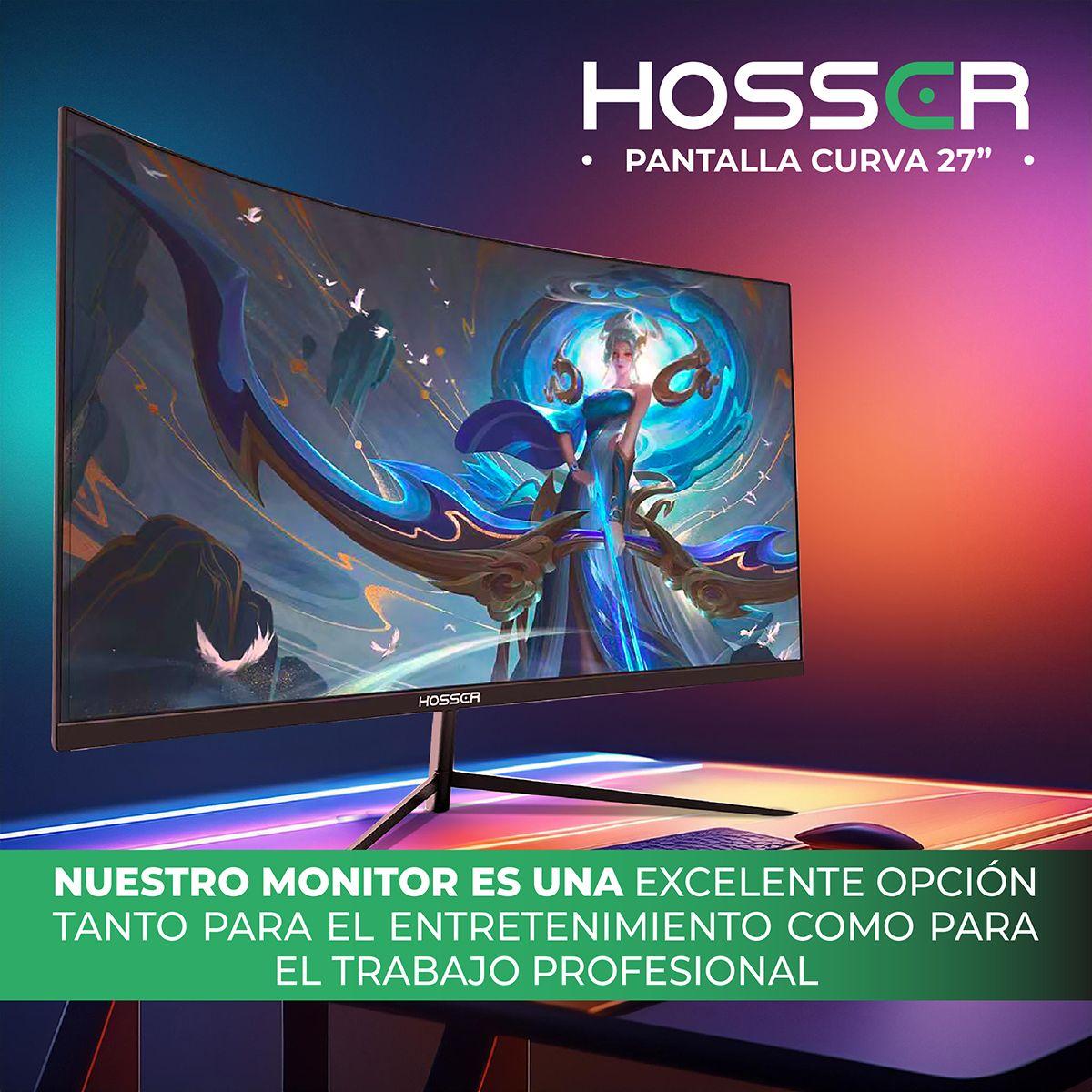 Monitor Gamer Curvo 27 Pulgadas Hosser FHD Gaming Monitor-8