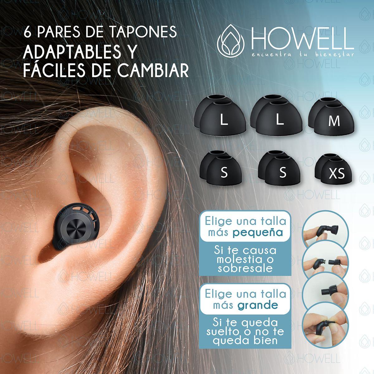 Protectores Auditivos Reducción De Sonido Howell Negro-4