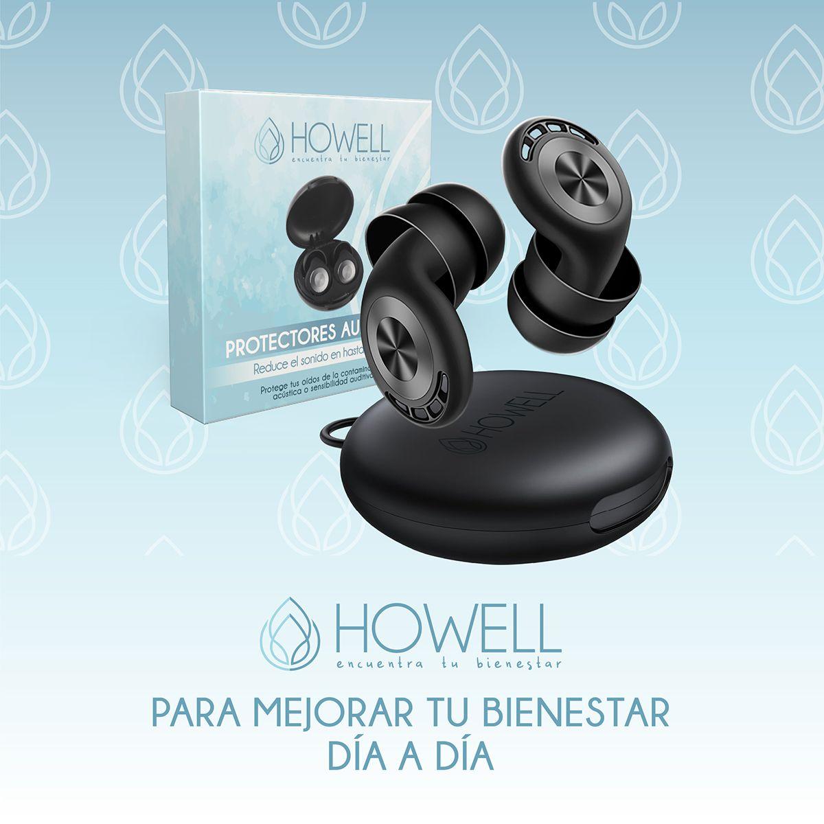 Protectores Auditivos Reducción De Sonido Howell Negro-9