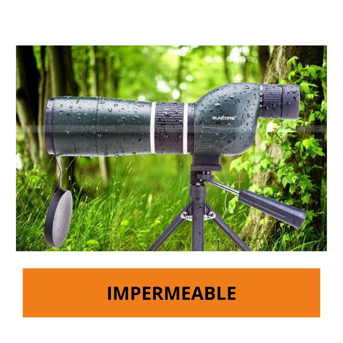 Telescopio Terrestre Spotting Scope 20-60x60 Tripode-4