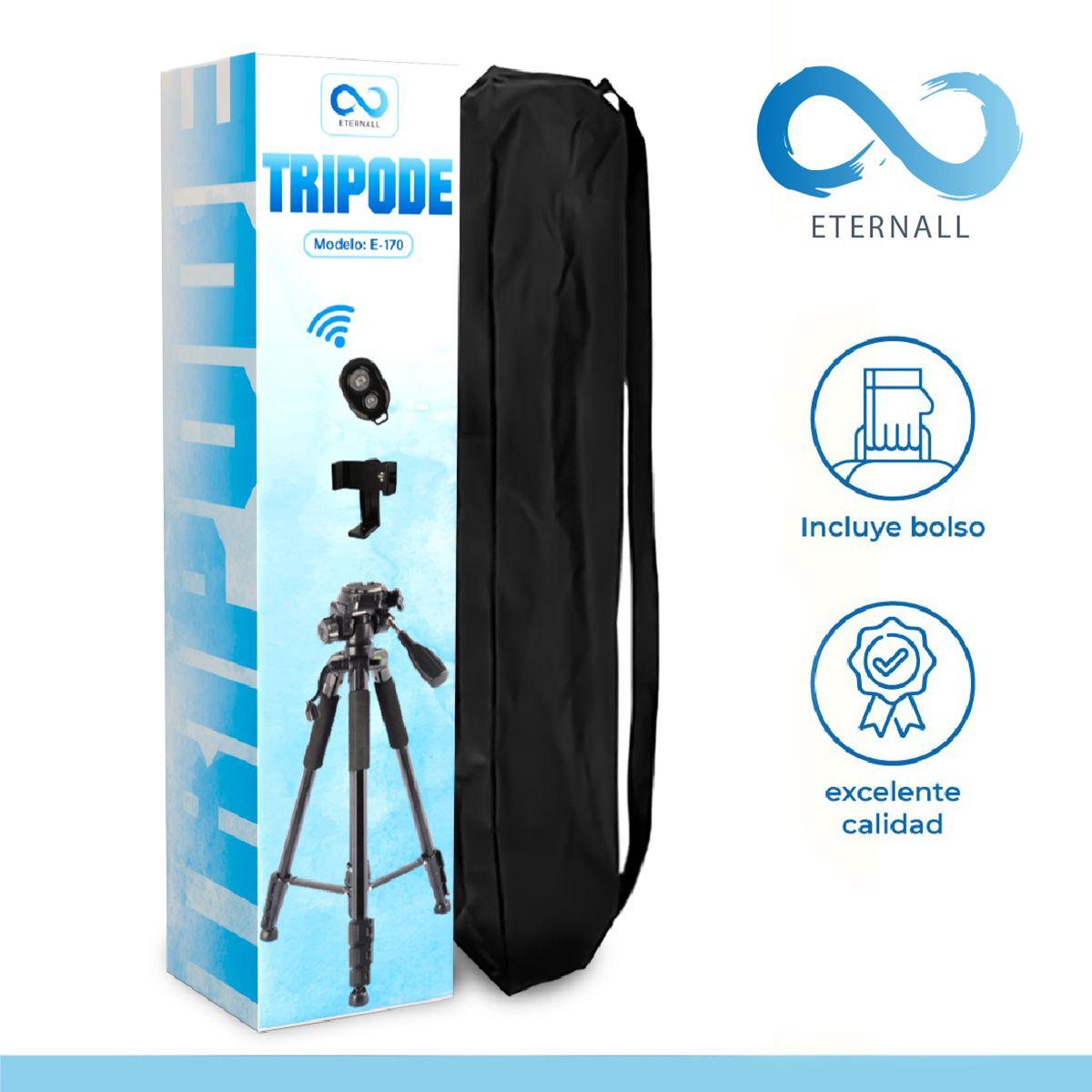 Trípode Celular Camara Portátil Aluminio Carga 10 kg 170 cm-2