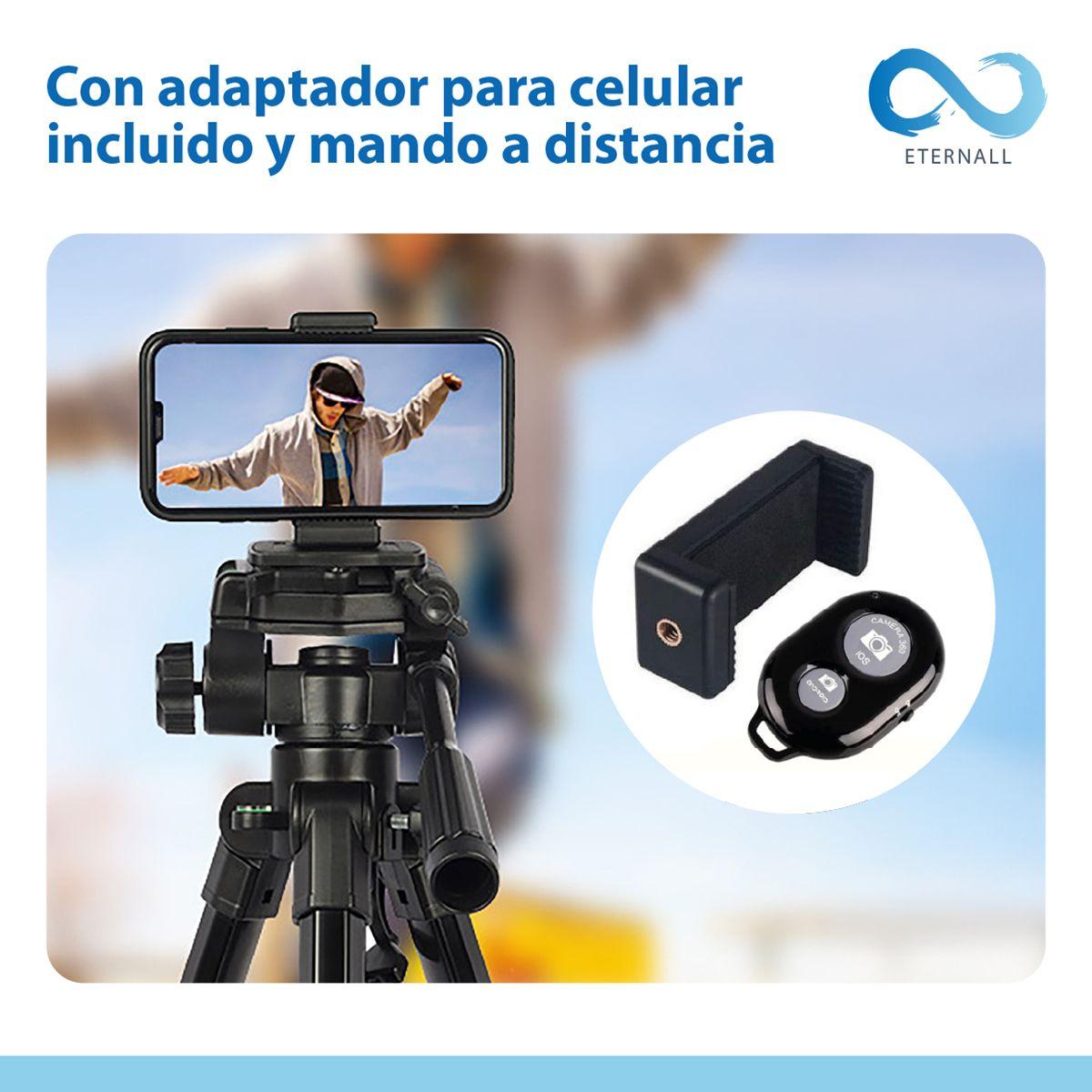 Trípode Celular Camara Portátil Aluminio Carga 10 kg 170 cm-3