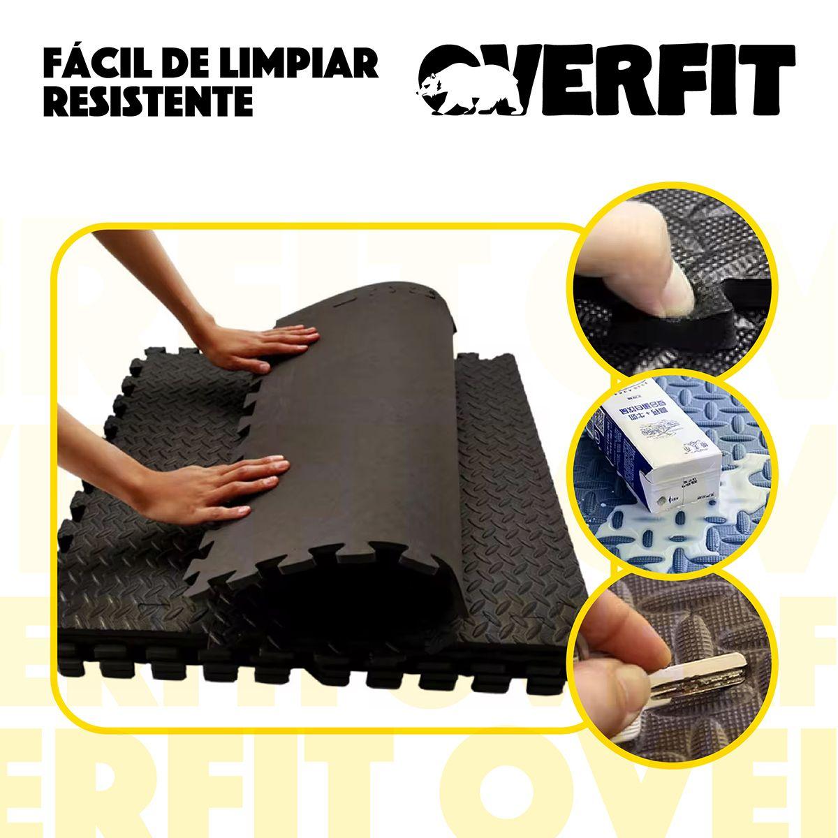 Piso Goma Eva Alfombra Deportiva Gimansio 12mm 60x60cm x8Un-3