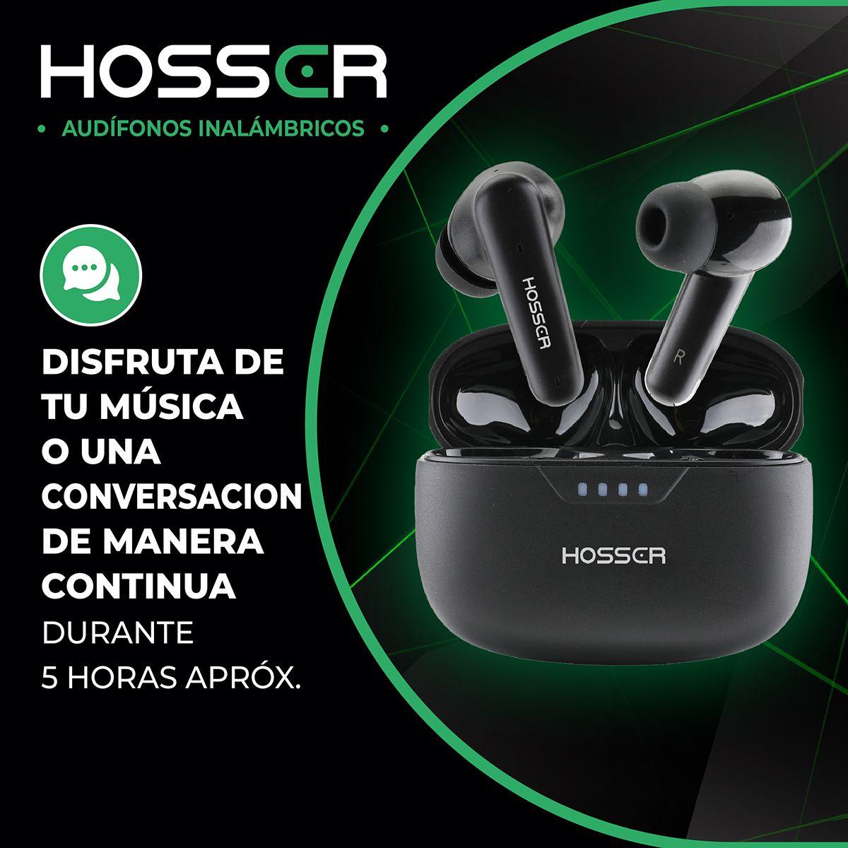 Audifonos Bluetooth In Ear Hosser 35mAh Cancelación de Ruido-6
