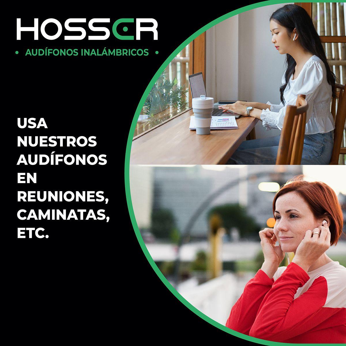 Audifonos Bluetooth In Ear Hosser 35mAh Cancelación de Ruido-8