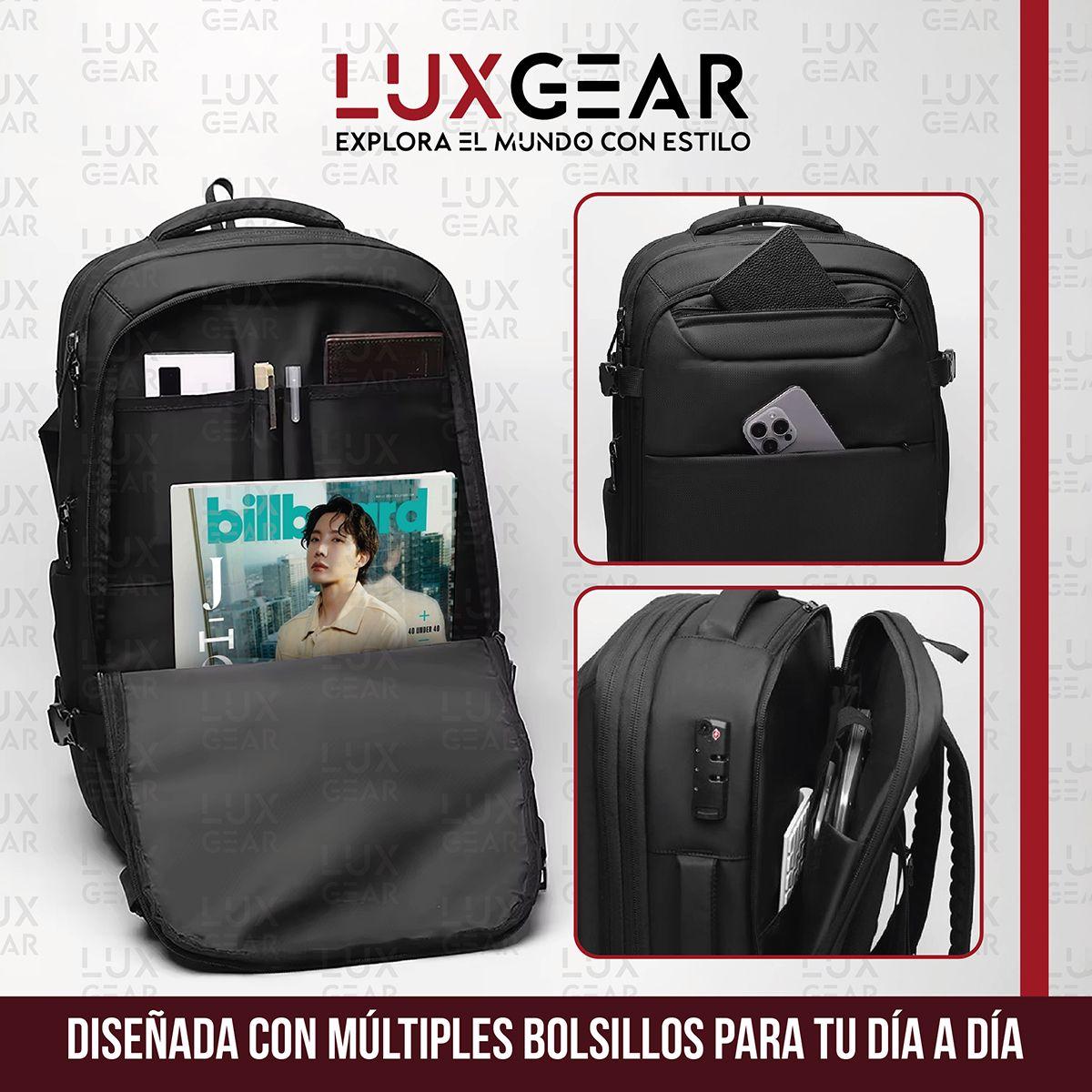 Mochila De Viaje con Bomba al Vacio Luxgear 900D 40 Litros-5