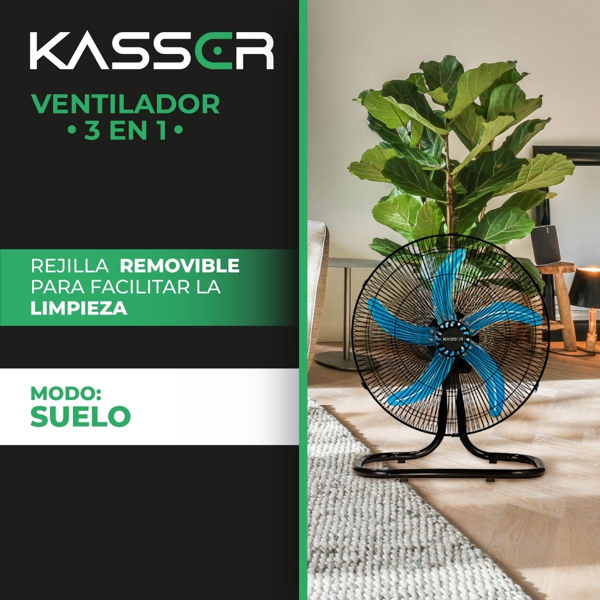 Pack x2 Ventilador 3 en 1 Industrial Kasser 5 Aspas 18P-5