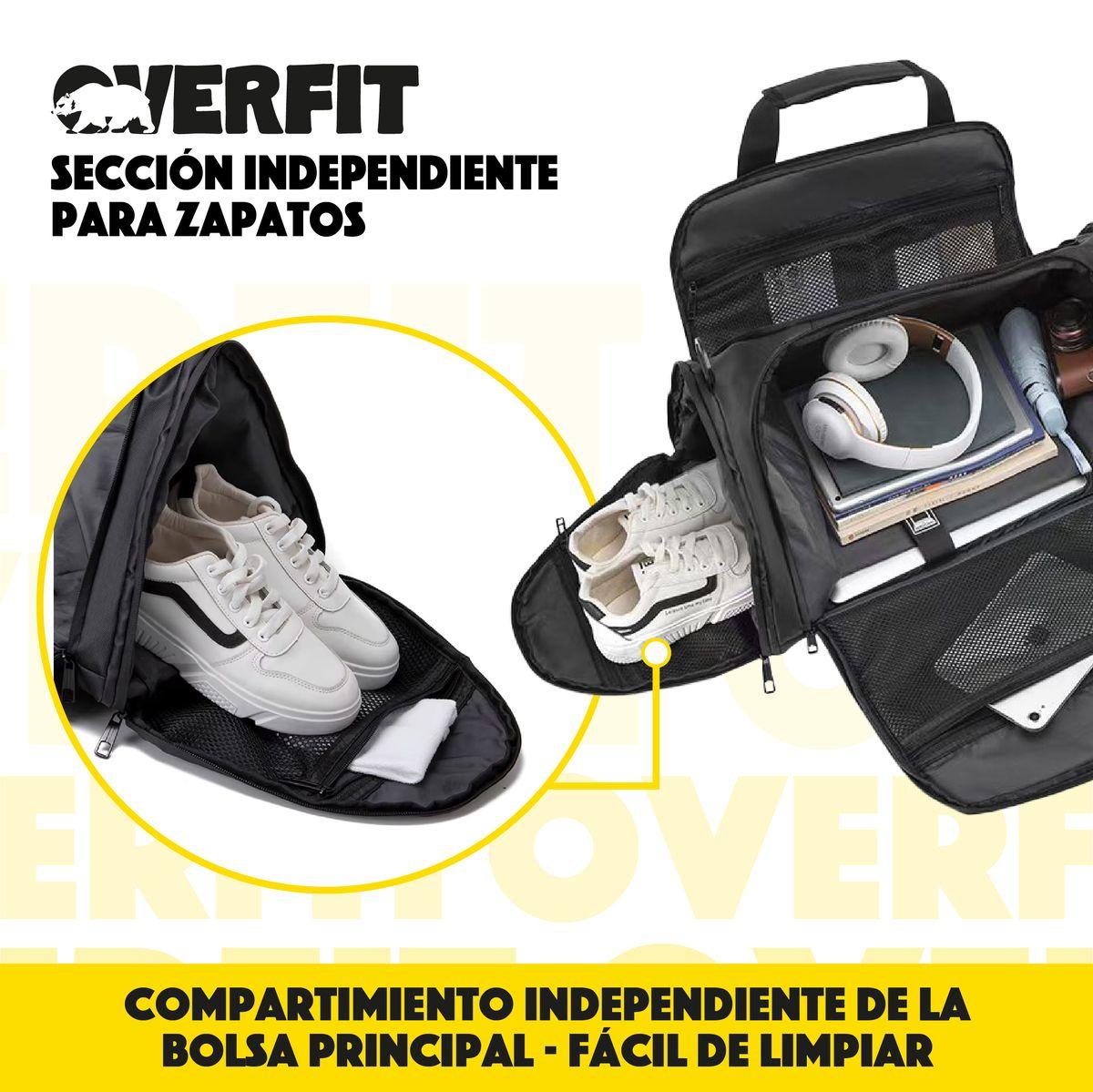 Bolso Gym Deportivo Duffel Overfit 45L Gimnasio Entrenamient-4