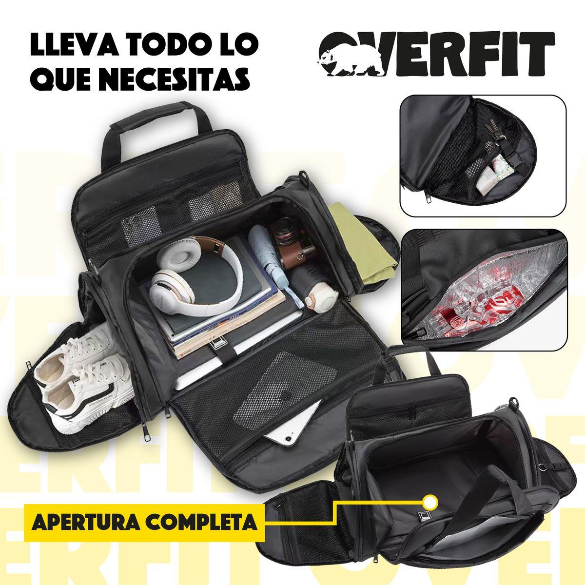 Bolso Gym Deportivo Duffel Overfit 45L Gimnasio Entrenamient-5