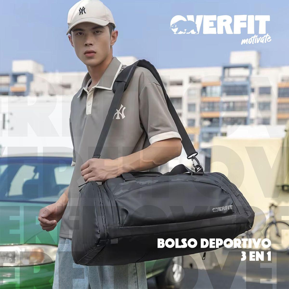 Bolso Gym Deportivo Duffel Overfit 45L Gimnasio Entrenamient-8