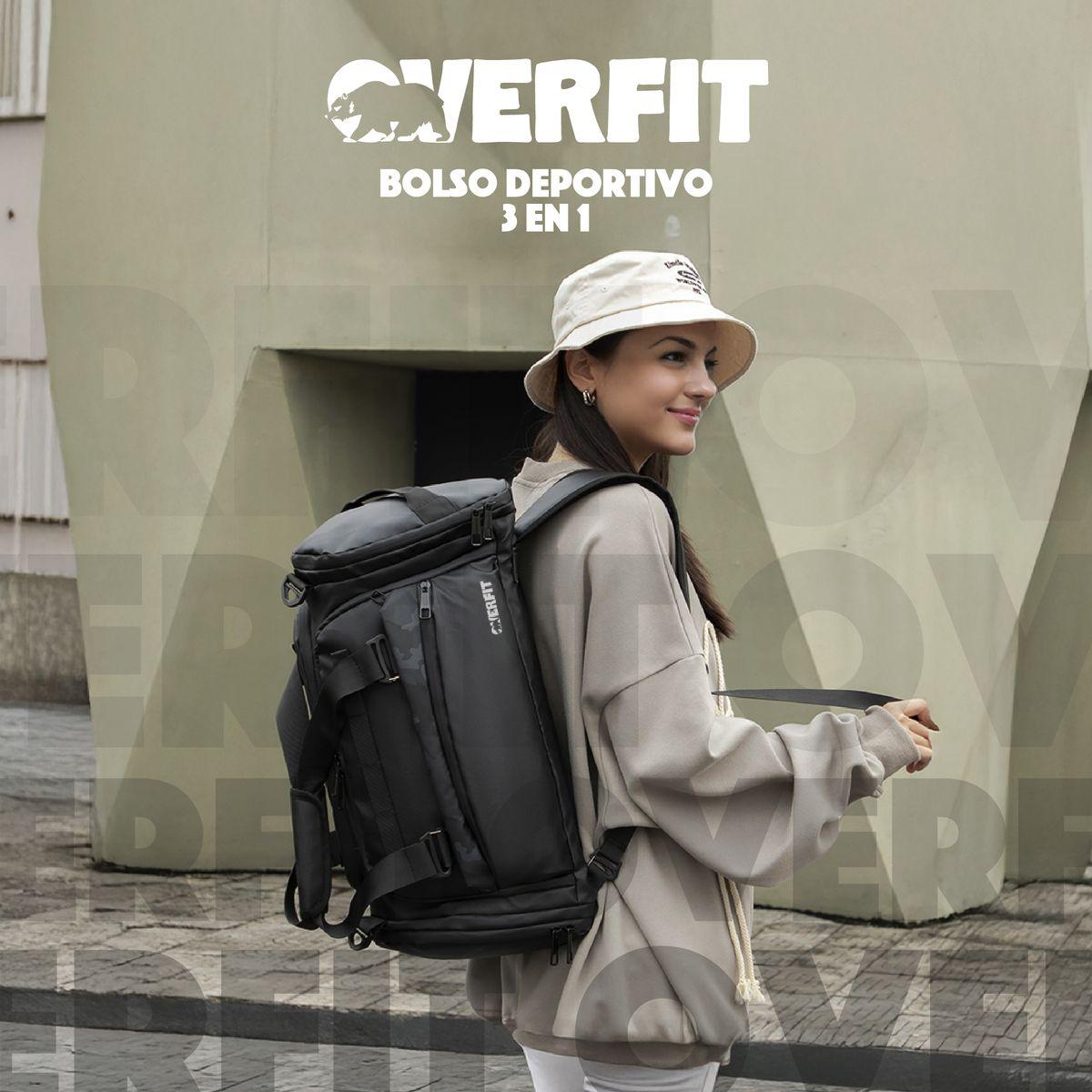 Bolso Gym Deportivo Duffel Overfit 45L Gimnasio Entrenamient-9