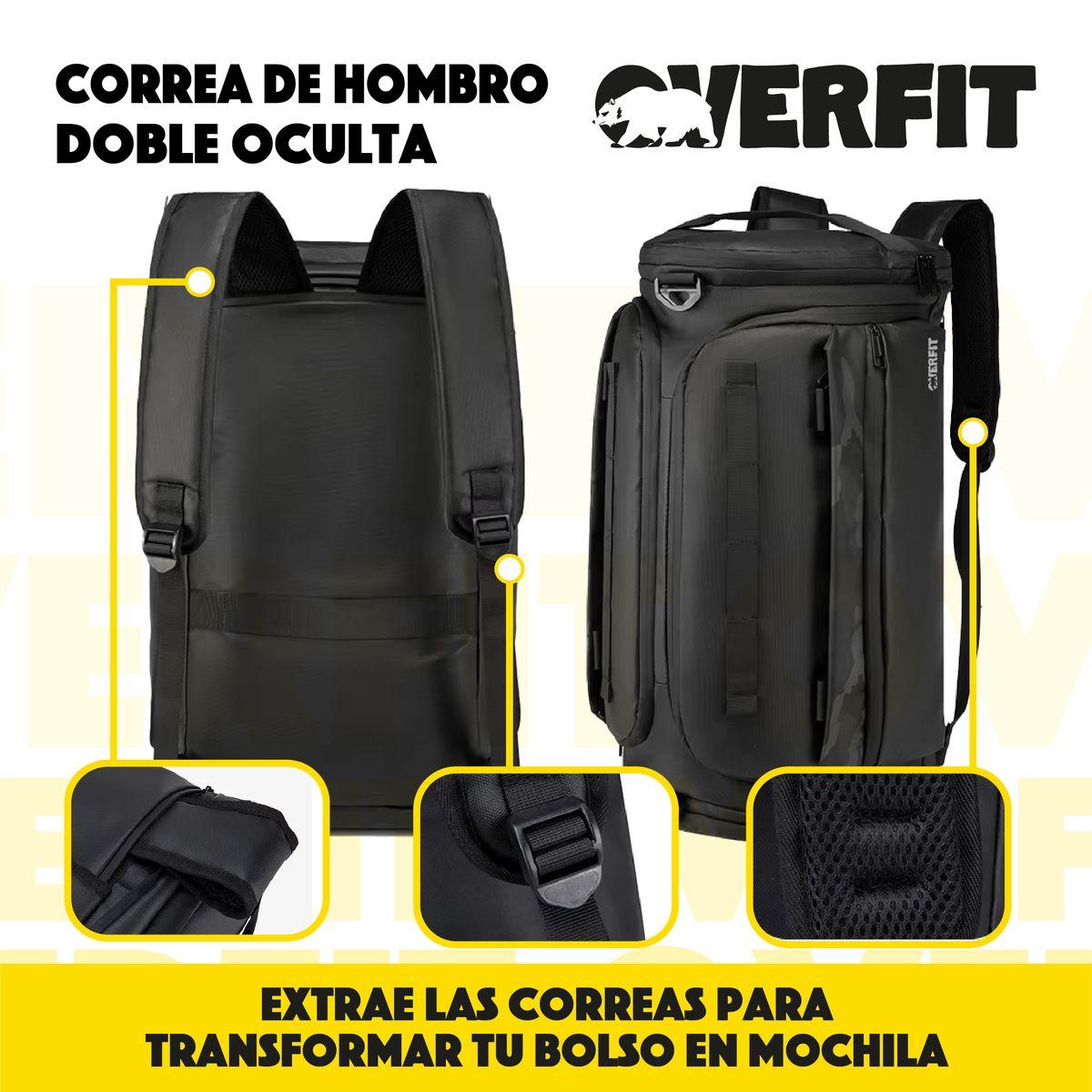 Bolso Gym Deportivo Duffel Overfit 45L Gimnasio Entrenamient-3