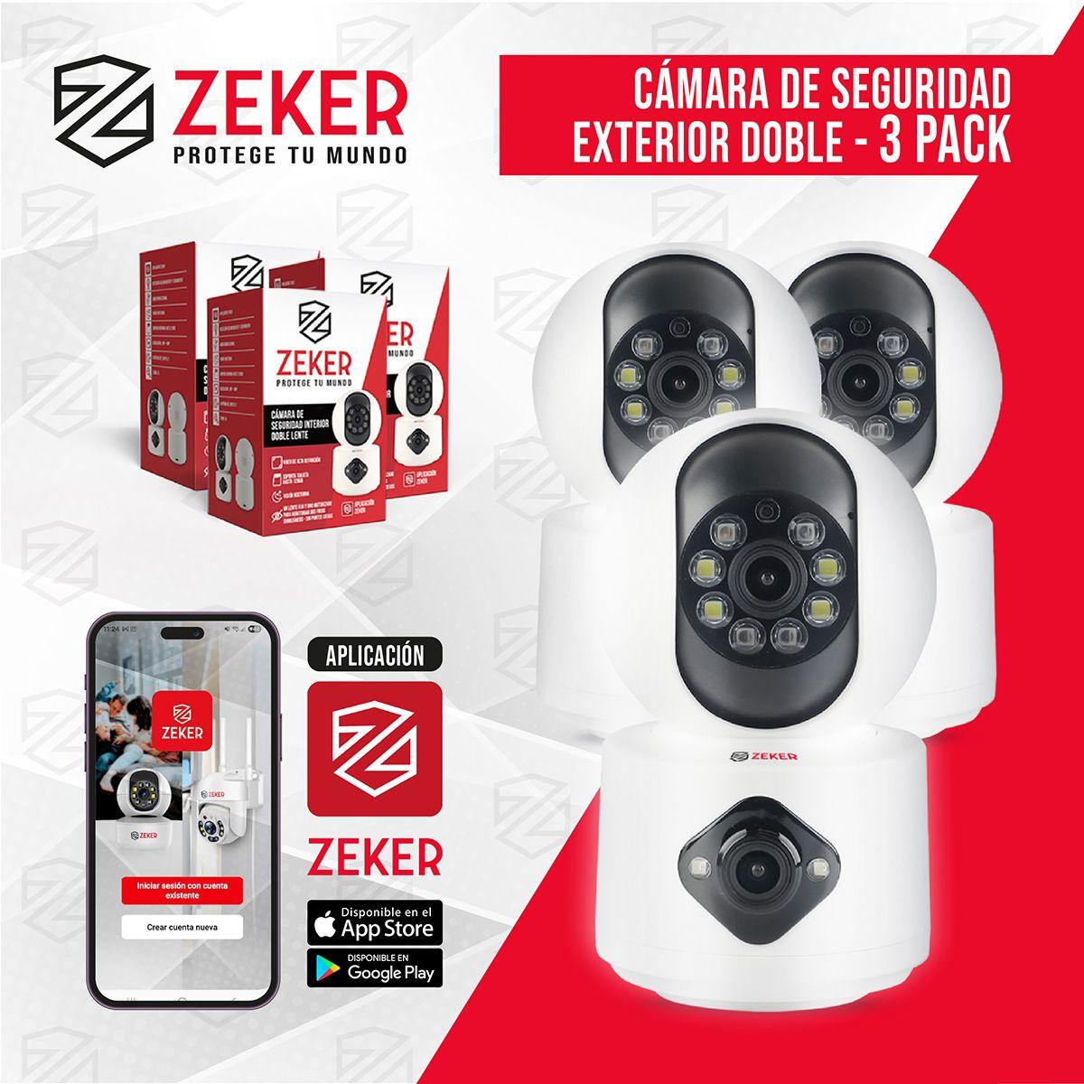 Camara De Seguridad Interior Doble Zeker 4MP 5G Wifi IP x3-9