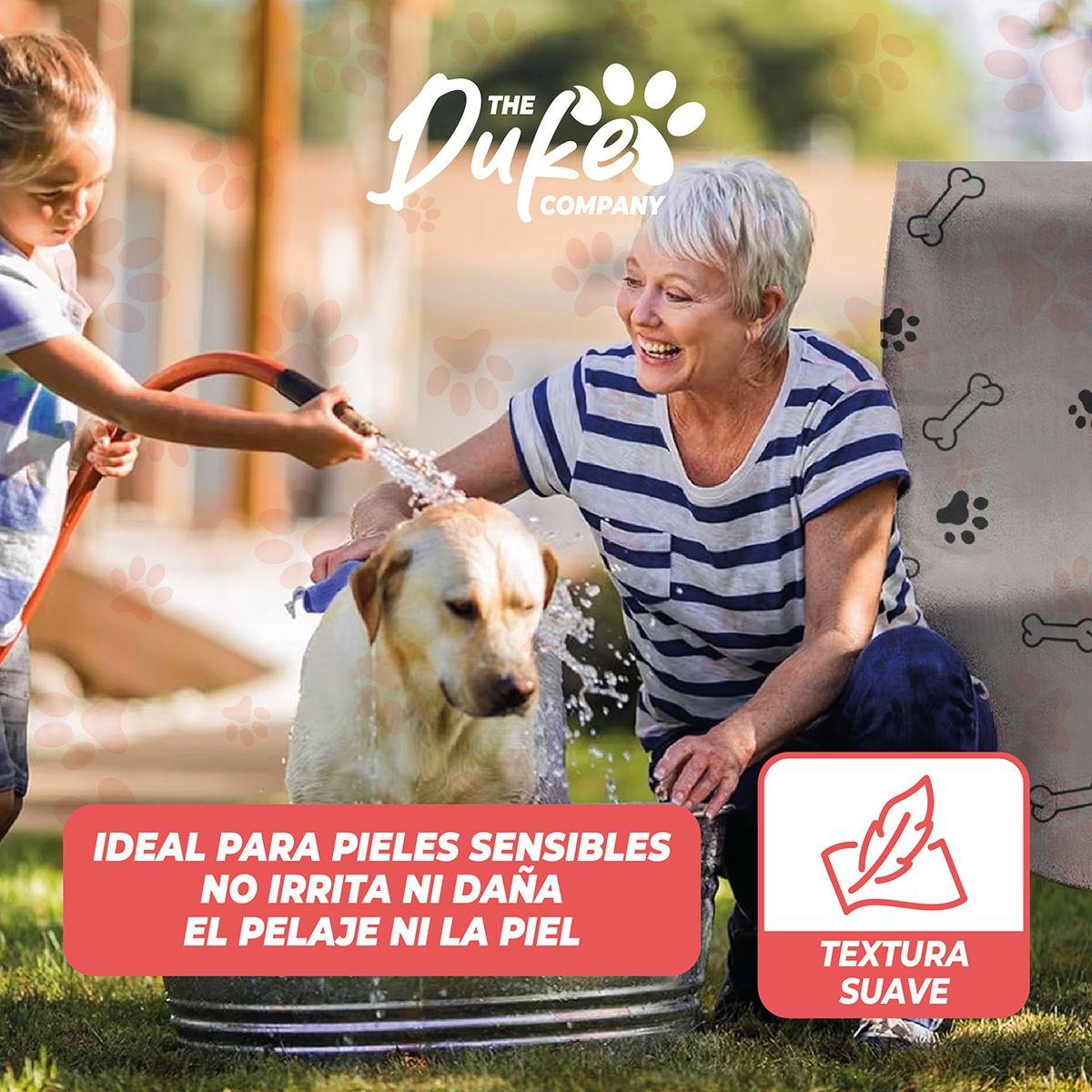 Toalla Microfibra Para Mascotas The Duke Company 101 X 60 Cm Gris-3