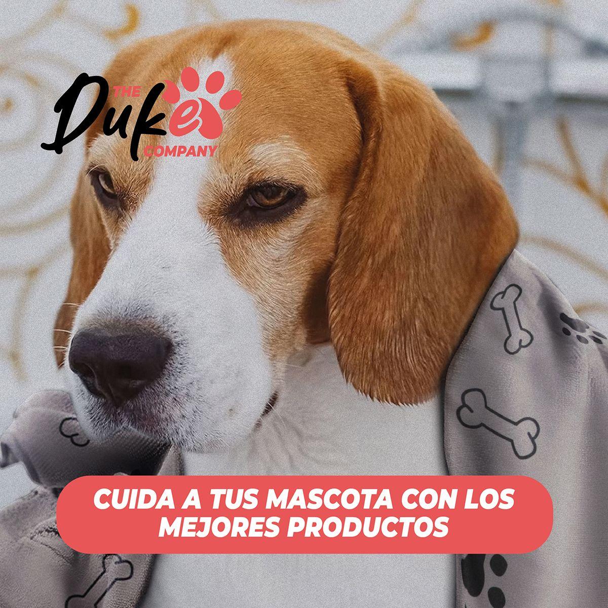 Toalla Microfibra Para Mascotas The Duke Company 101 X 60 Cm Gris-8