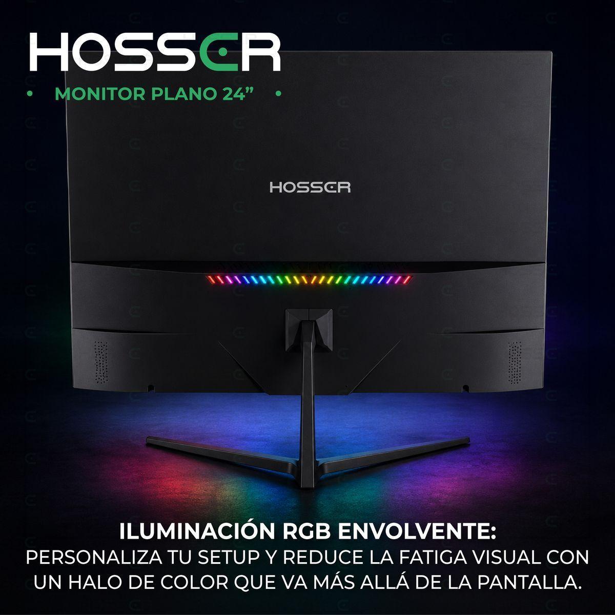 Monitor Pc Gamer Plano Hosser 24 Pulgadas 200hz 1ms Full Hd Ips Freesync Negro-6
