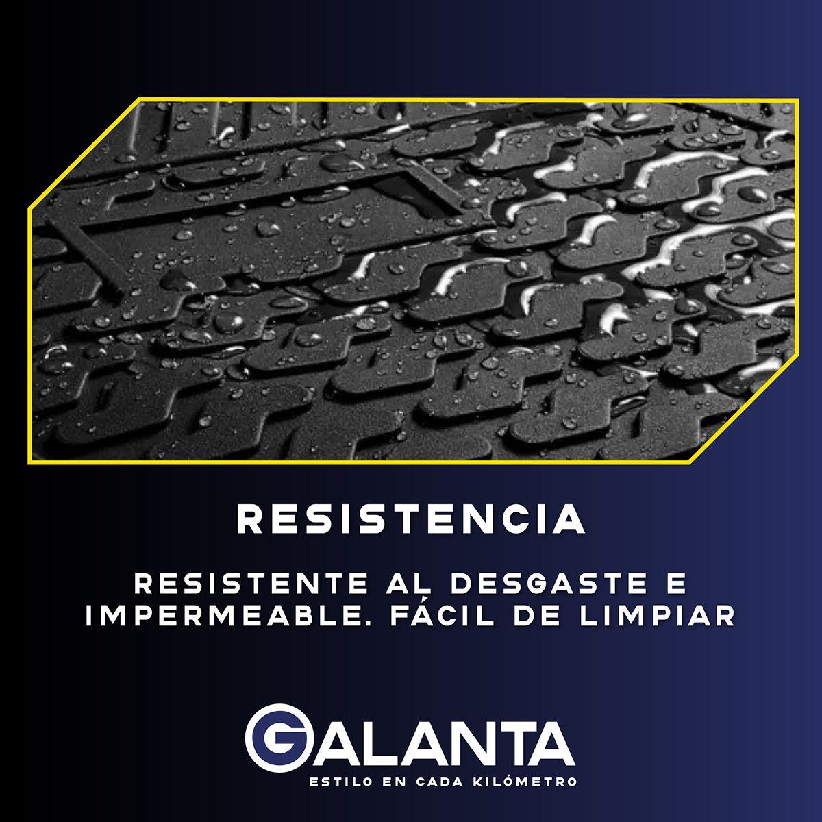 Alfombra 4 Piso de Goma Auto Suv Galanta Universal Ajustable-4