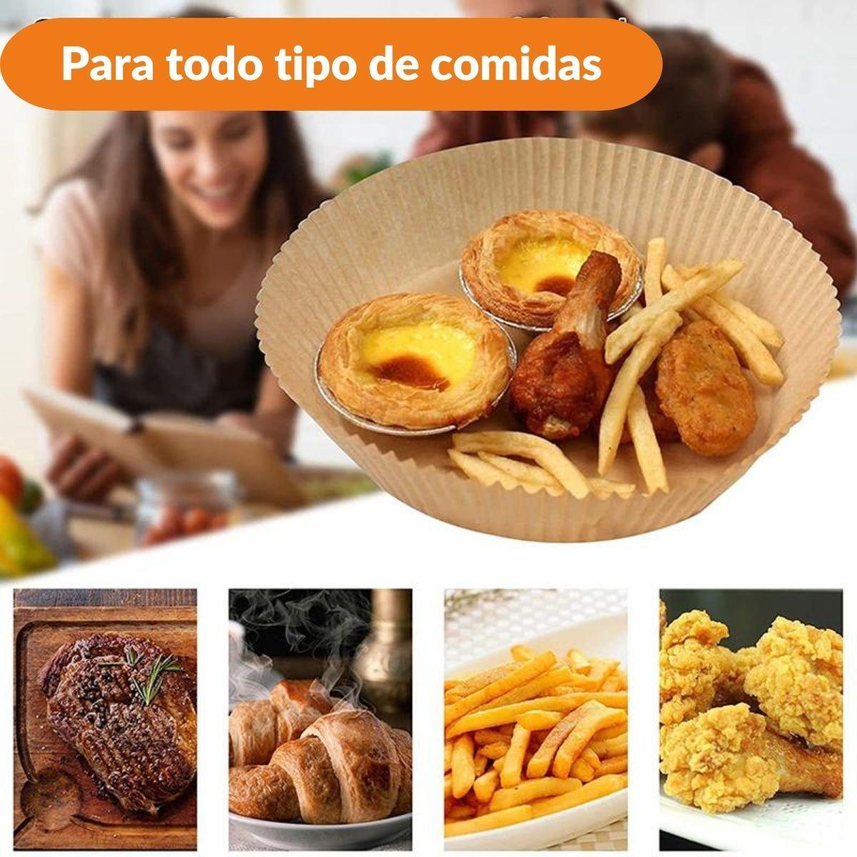 Papel Freidora de Aire Desechable Antiadherente 100 unidades-5