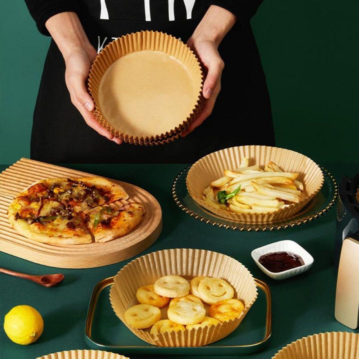 Papel Freidora de Aire Desechable Antiadherente 100 unidades-7