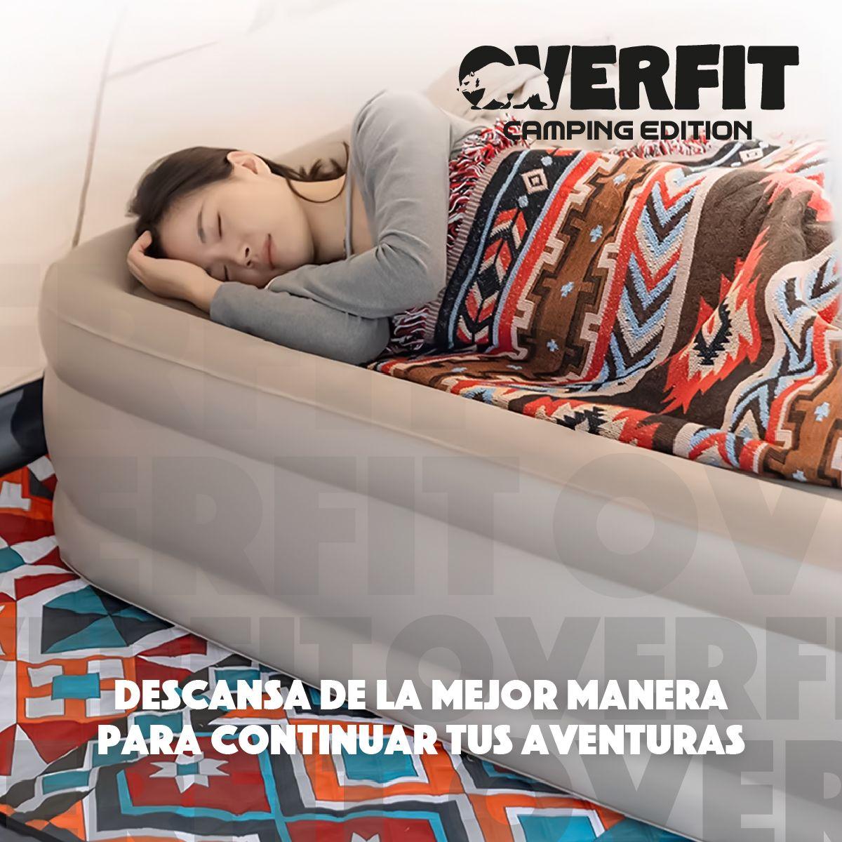 Colchón Inflable Electrico Individual Overfit Bomba Portatil-8