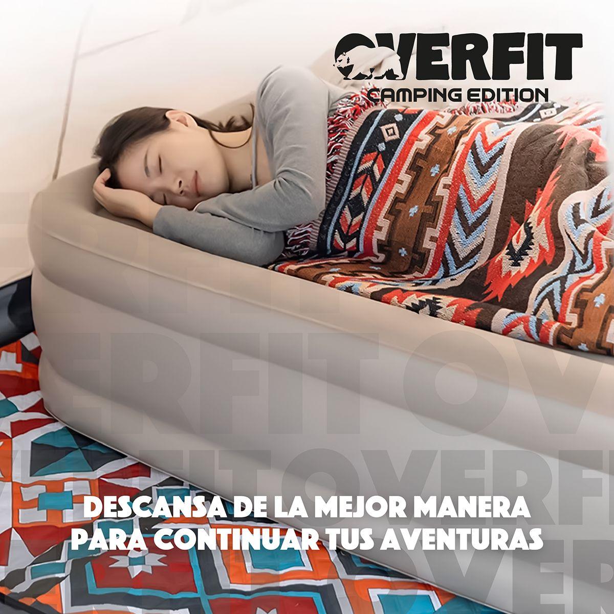 Colchon Inflable Electrico 1.5 Plaza Overfit Bomba Portatil-8