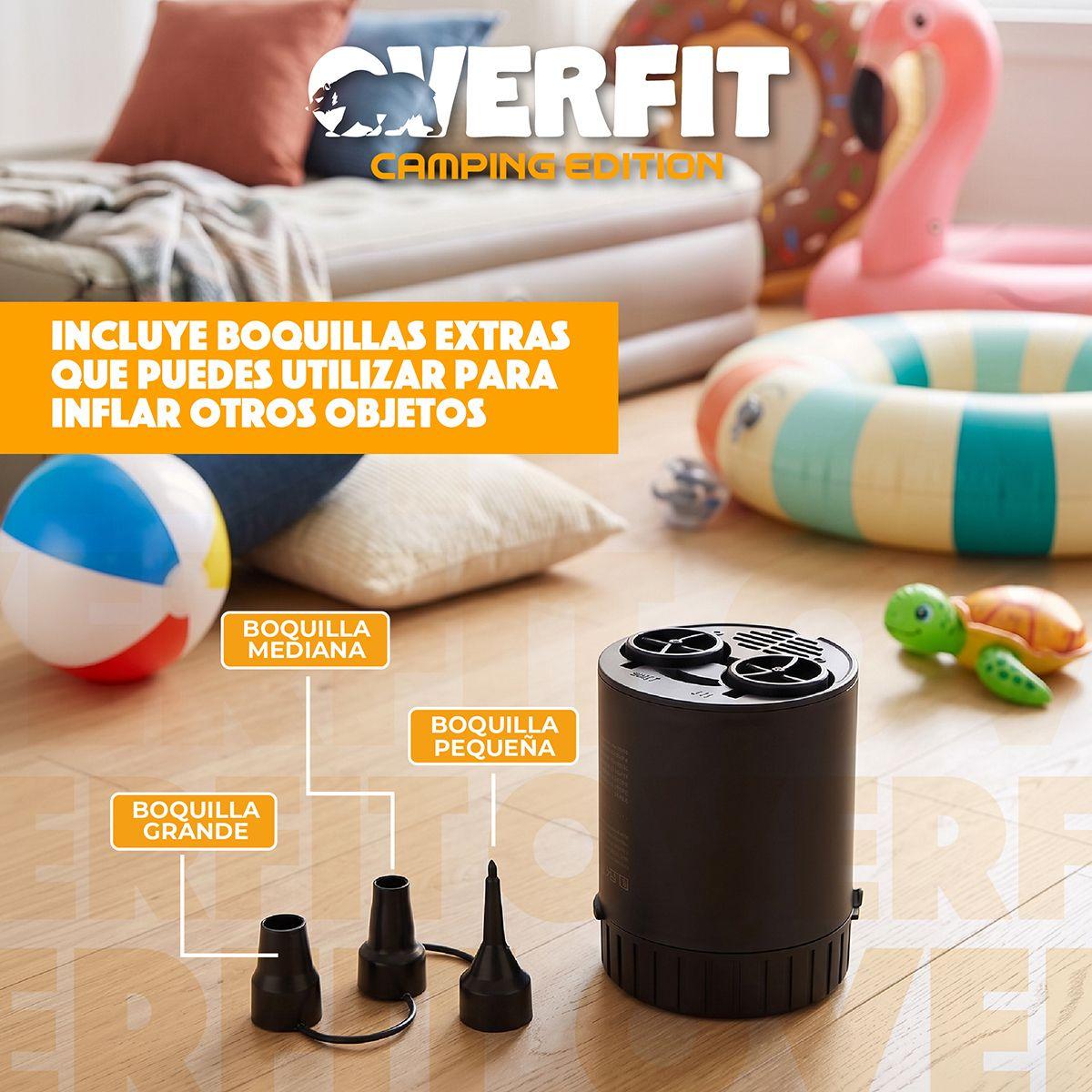 Colchon Inflable Electrico 1.5 Plaza Overfit Bomba Portatil-4