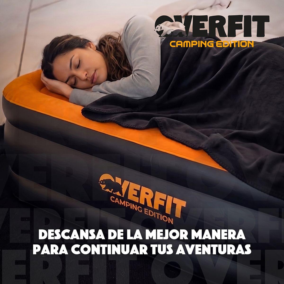 Colchon Inflable Electrico 1.5 Plaza Overfit Bomba Portatil-8