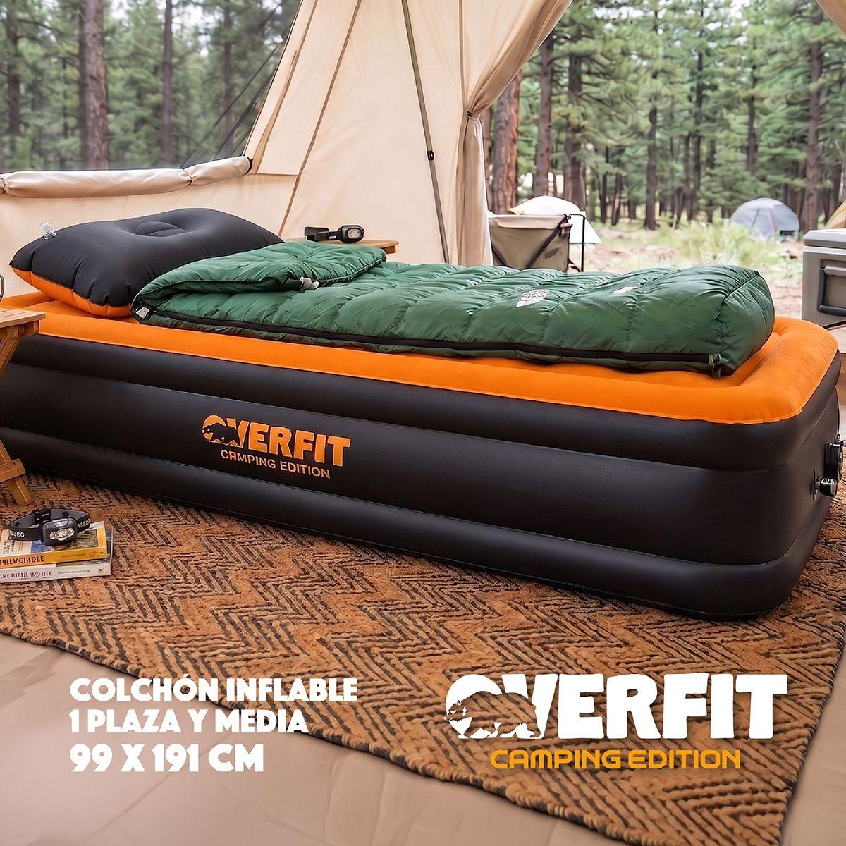 Colchon Inflable Electrico 1.5 Plaza Overfit Bomba Portatil-9