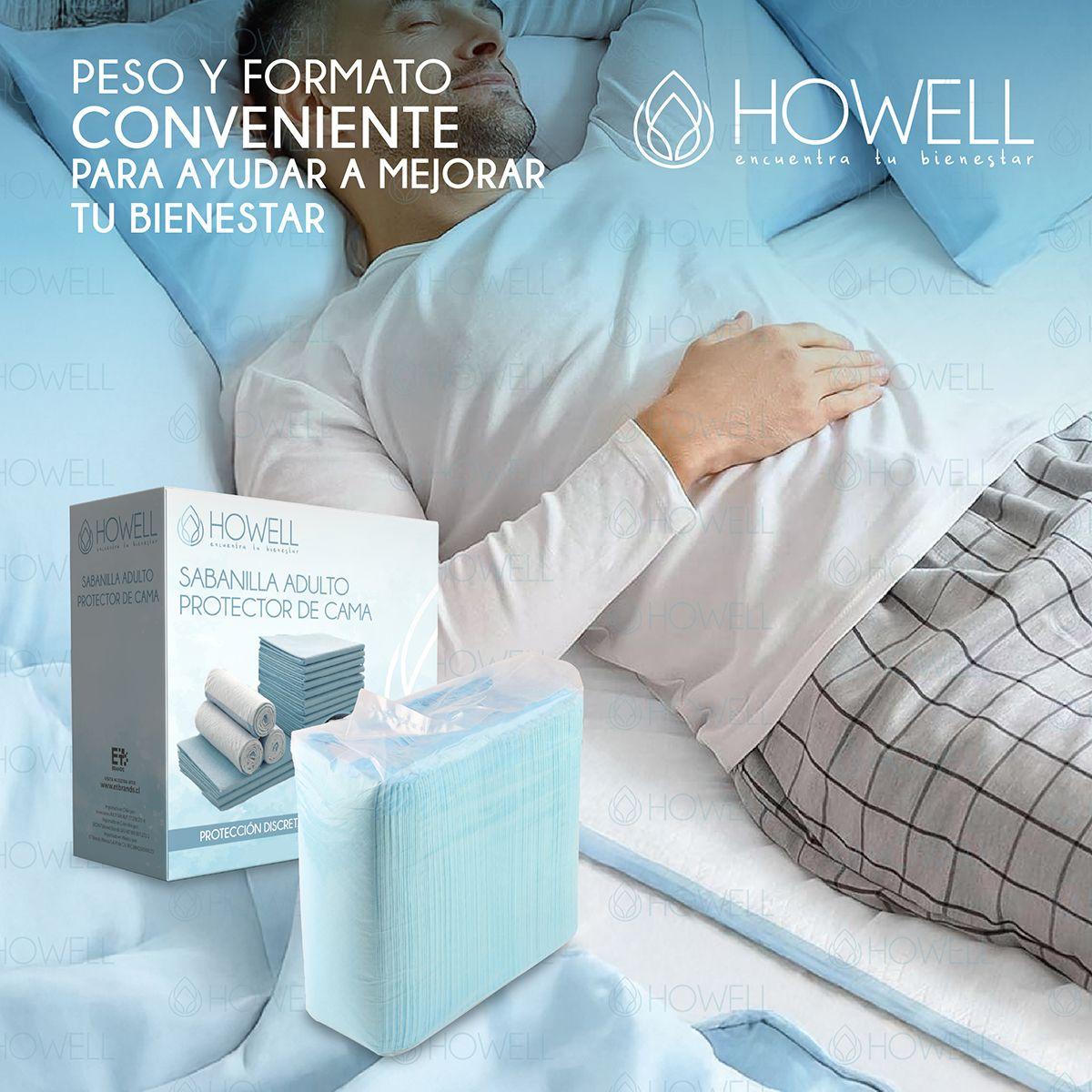 Sabanilla Adulto Protector Cama 90x60cm 40 unidades-7