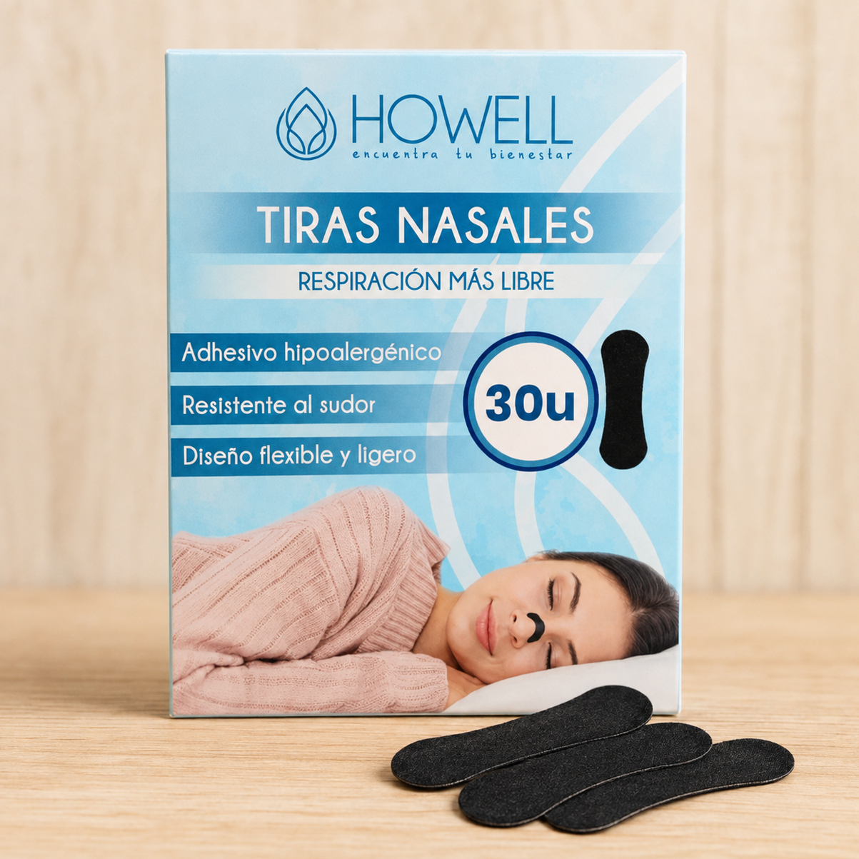 Tiras Nasales Parche Dilatador 30 Unidades Negro-0