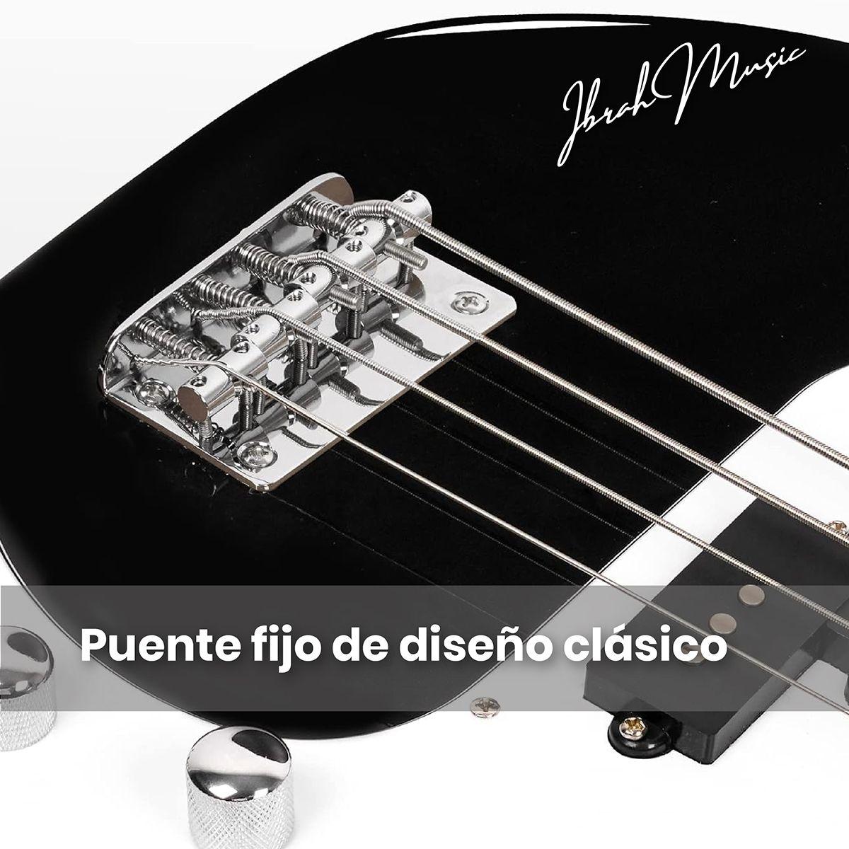 Bajo Eléctrico Ibrah 4 Cuerdas + Amplificador 20W + Accesorios-4