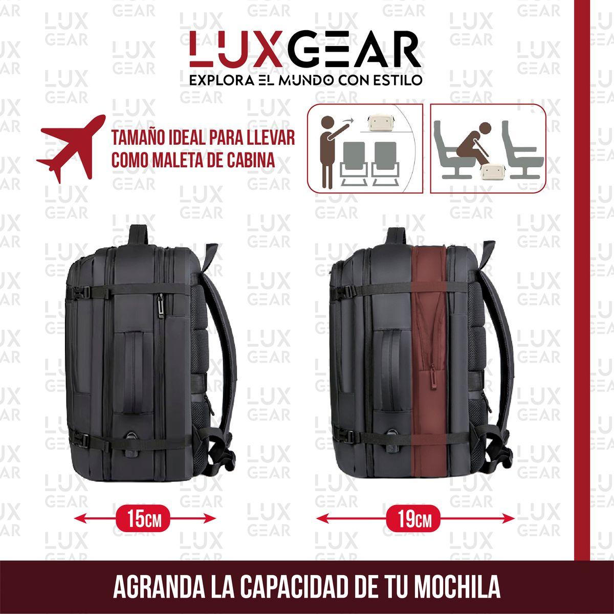 Mochila De Viaje 900D Luxgear Notebook Cabina 28 Litros-2