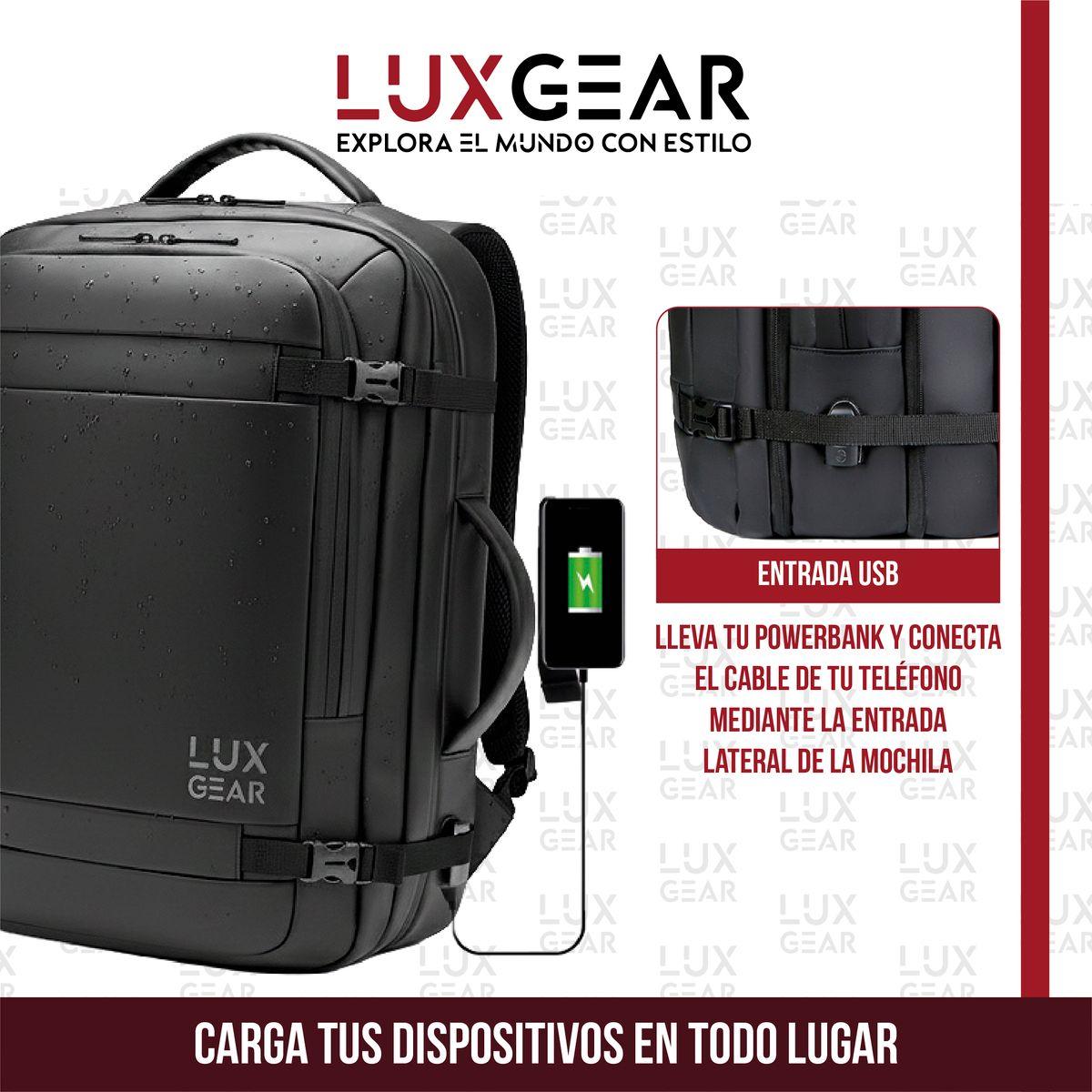 Mochila De Viaje 900D Luxgear Notebook Cabina 28 Litros-5
