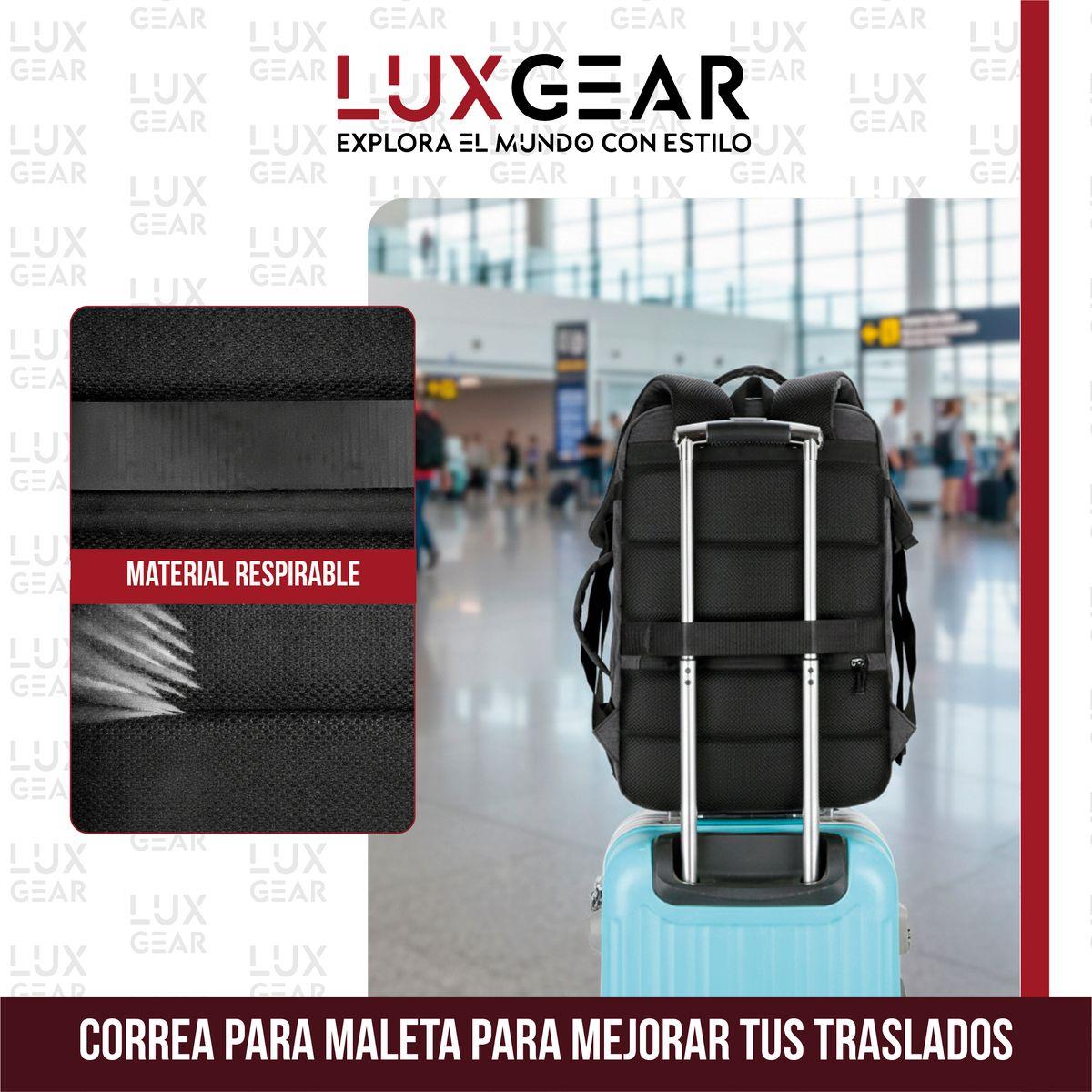 Mochila De Viaje 900D Luxgear Notebook Cabina 28 Litros-6