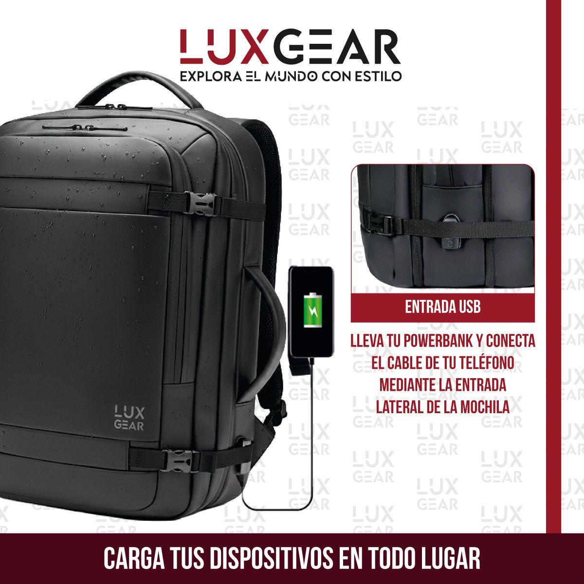 Mochila De Viaje 900D Luxgear Notebook Cabina 28 Litros-5