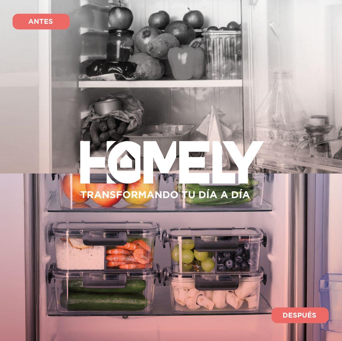 Tupper Hermetico Comida Homely Vidrio Templado Set x4 3.57 L-6