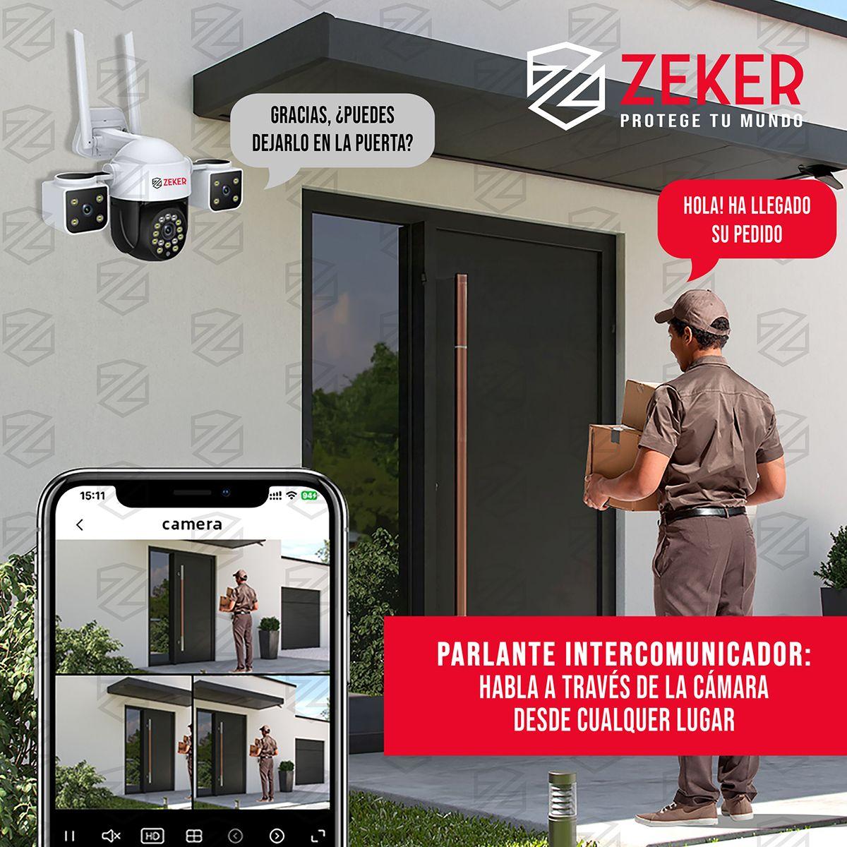Camara De Seguridad Helicopter Zeker 6MP 5G Wifi Exterior X2-7