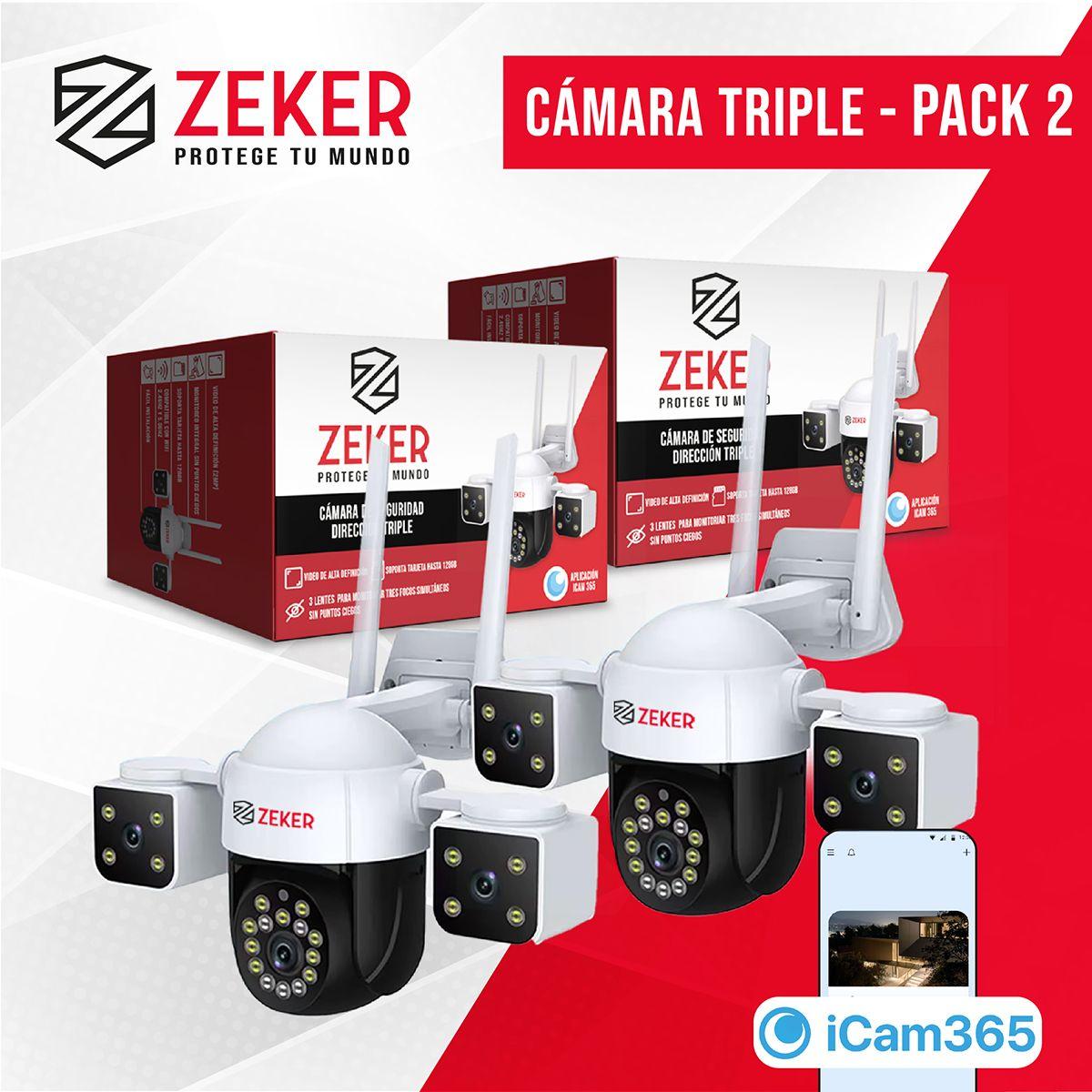 Camara De Seguridad Helicopter Zeker 6MP 5G Wifi Exterior X2-9